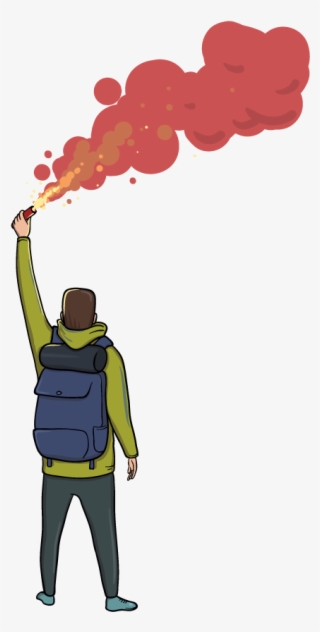 Hiking Clipart Distant - Balloon
