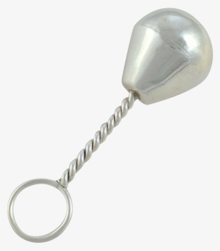 Antique Sterling Silver Baby Rattle - Silver