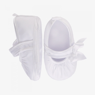 cream ballet shoes with bows - cradle