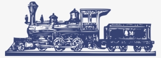 Train Rail Transport Steam Engine Steam Locomotive - Steam Train Clip Art Blue
