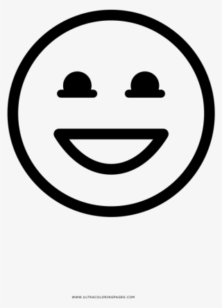 Laughing Face Coloring Page - Symbol For Worry