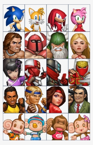 Character Portraits - Sega Heroes Sonic Sprites