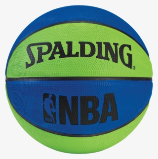 Spa0119 Nba Mini Rubber Outdoor Basketball - Green And Blue Basketballs