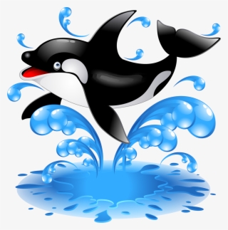 Killer Whale Png - Jumping Whale Cartoon