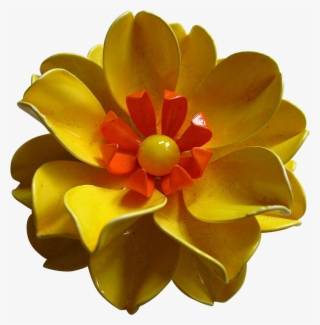 Gorgeous Bright Flower Power S Enamel Vintage - Artificial Flower