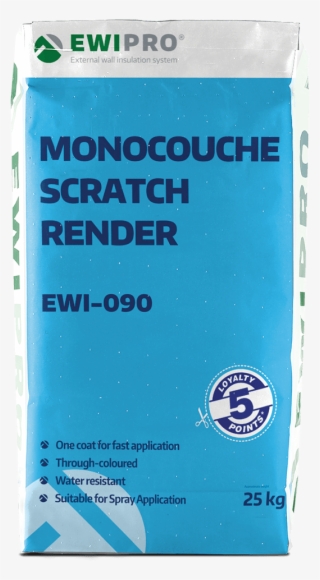 Monocouche Scratch Render Ewi-090 - Vacuum Bag