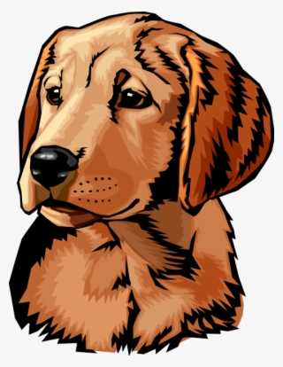 Vector Illustration Of Puppy Dog Head And Shoulders - Police Dog