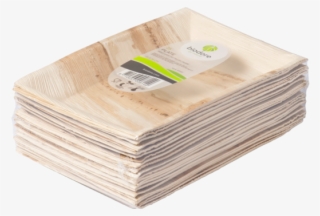 Biodore® Plate, Rectangular, 1 Compartment, Palm Frond,