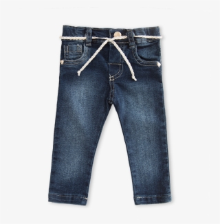 127115 Pantalon Jean Con Lazo - Pocket