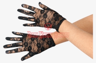 Black Lace Gloves - Temporary Tattoo