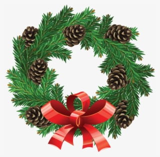 Tubes Noel Couronne - Christmas Wreath Clipart Free