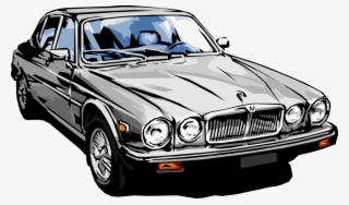 Vector Illustration Of Luxury Jaguar Car Automobile - Luxury Car Illustration Png