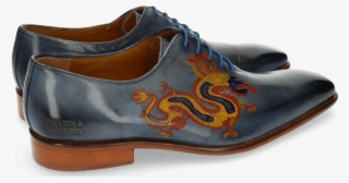 Oxford Shoes Clark 6 Moroccan Blue Dragon - Leather
