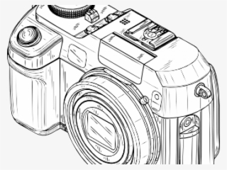 Digital Camera Clipart Outline - Digital Camera Drawing