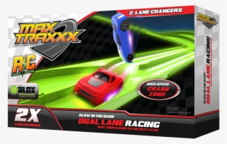 MaxTraxxx Tracer Racers Remote Controlled High Speed Infinity Loop Track Set 