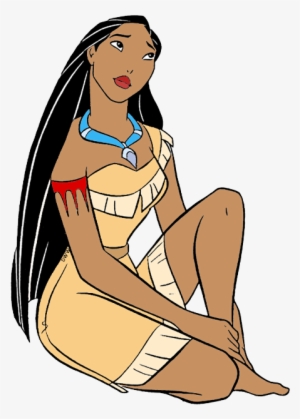Pocahontas Transparent Kneeling - Pocahontas Clipart Png
