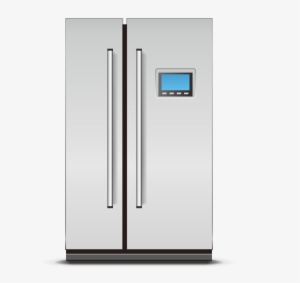Png Royalty Free Two Refrigerator Png Mart - Refrigerator Two Doors Clipart