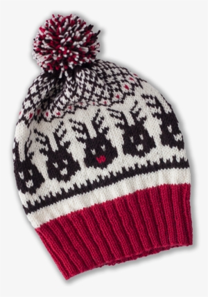 Head To The Sleigh Hat Knitting Pattern - Christmas Pattern Hat Knit