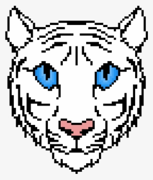 White Tiger Head - Tiger