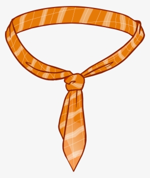 Orange Tie Icon - Tie Club Penguin