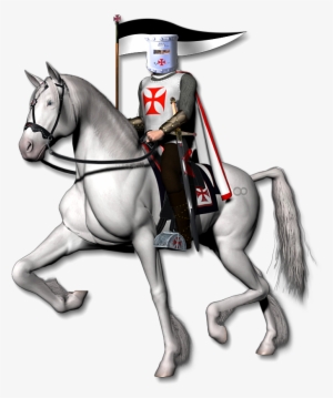 Jpeg, Knight On White Horse - Knights Png