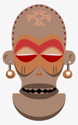 All Photo Png Clipart - African Mask Vector Png