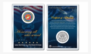 United States Marine Corps Emblem Jfk Kennedy Half - Coin
