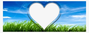 Green Screen Heart Frame - Hearts Frame Blue Png