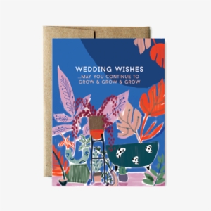 Grow And Grow Botanicals Wedding Card - Wedding