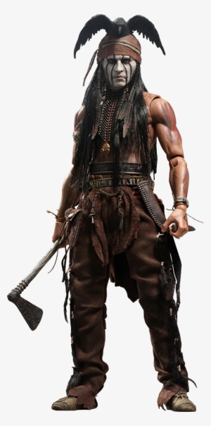 Johnny Depp As Jay Silverheels Or Tonto In The Lone - Hot Toys Tonto Poseable Figure From The Lone Ranger