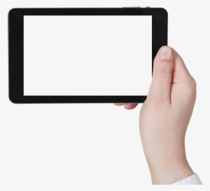 Holding A Tablet Png