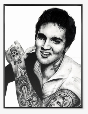 Inked Elvis - Poster - Inked - Elvis - Unisex Tank / Sublimation / 3xl