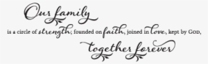 Download Free Quotes - Our Family A Circle Of Strength Founded