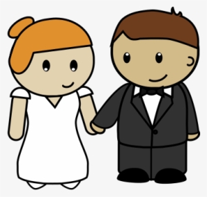 Image Of Bride And Groom Clipart - Cartoon Marriage Transparent