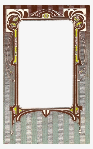 Printable Art Deco Frame - Greeting Card