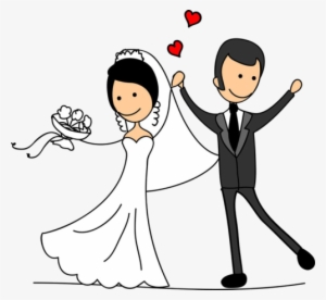 My Wife And I Got Married Here And We Know Its The - Clipart Bride And Groom