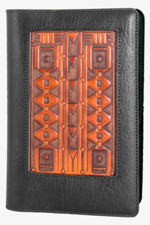Leather Journal Cover Refillable - Art Deco Journal