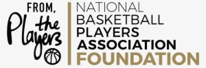 Nbpa Foundation From The Players Logo Lockup Black - Recipients To Donors: Emerging Powers