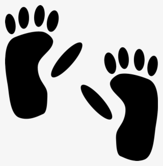 Clip Transparent Stock Footprint Clipart - Gorilla Footprint