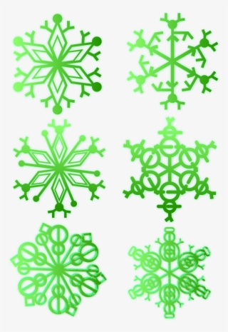 Green Snowflake Glow Fresh Png And Vector Image