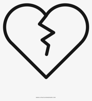 heartbreak coloring page - heart