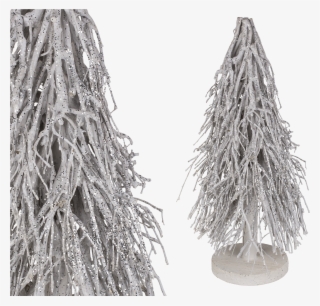 White Christmas Tree Made Of Wooden Branches - Christmas Tree