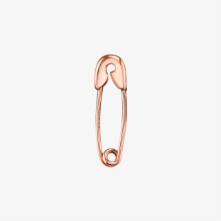 Small Safety Pin Earring - Ring