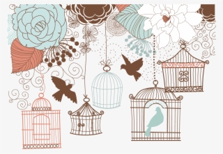 Drawn Birdcage Gothic - Birdcage Invitation