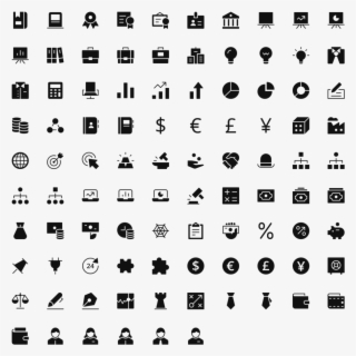 Business And Finance Icons - Computer Related Word Search