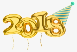 El Arte De Navidad Oro - Happy New Year 2019 Png Balloons
