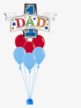 #1 Dad Balloon Bouquet - Father's Day Balloon Bouquet