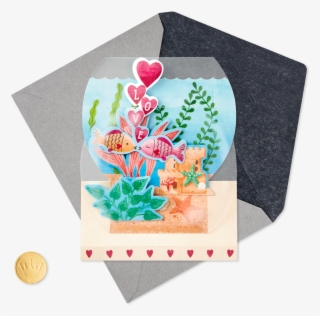 Lucky In Love Fishbowl Pop Up Anniversary Card