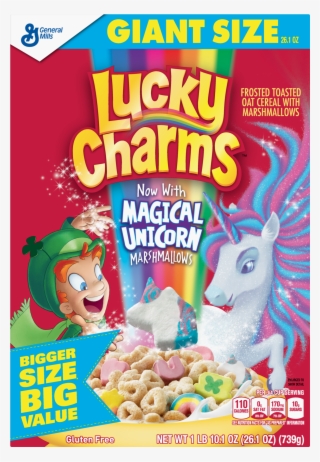 Lucky Charms, Gluten Free, Breakfast Cereal, Giant - Lucky Charms Cereal Box