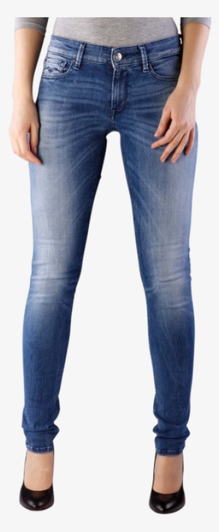 Replay Luz Jeans Skinny Hyperflex Stretch Denim Blue - Jeans